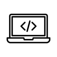 icono de vector de programación