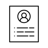 Resume Vector Icon