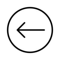 Backward Arrow Icon vector