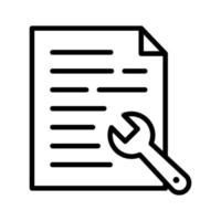 Document Settings Icon vector