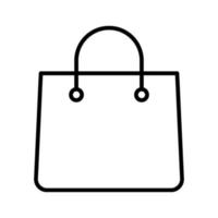icono de bolsa de compras vector