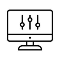 Computer Settings Icon vector