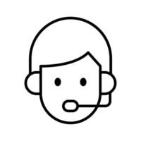 Customer Operator Icon vector