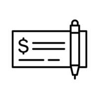 Cheque Vector Icon