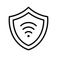 Wifi Protection Icon vector