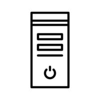 CPU Tower Icon vector