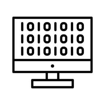 Code Hacking Icon vector