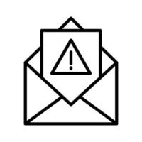 icono de correo no deseado vector