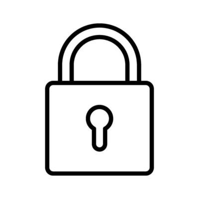 Lock icon vector illustration 581808 Vector Art at Vecteezy