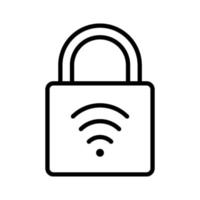 Wifi Locked Icon vector