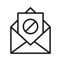 Spam Mail Icon vector