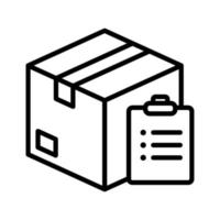 Package List Icon vector