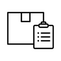 Package List Icon vector