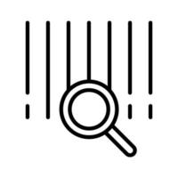 Barcode Search Icon vector