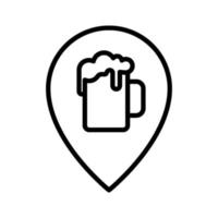 Pub Location Icon vector