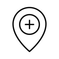 Add Location Icon vector