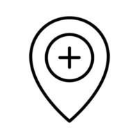 Add Location Icon vector