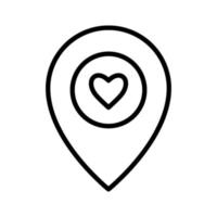 Favorite Location Icon vector