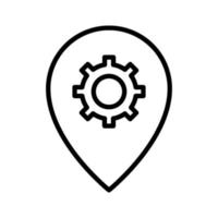 Location Settings Icon vector