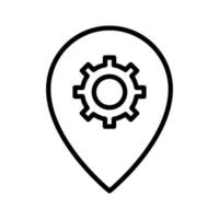 Location Settings Icon vector