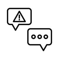 Chat Alert Icon vector