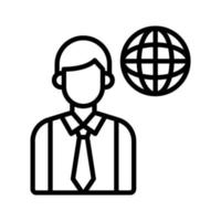 Global Business Icon vector