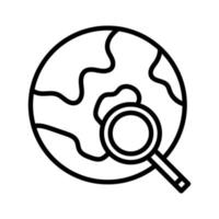 Global Search Icon vector