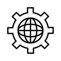 Global Settings Icon vector