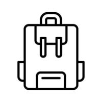 icono de mochila escolar vector