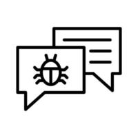 Virus Conversation Icon vector