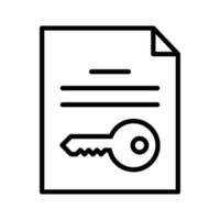 icono de cifrado de archivos vector