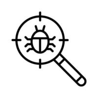 Search Bug Icon vector