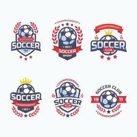 Set of Soccer Club Championship Badge vector