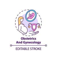 Obstetrics and gynecology concept icon