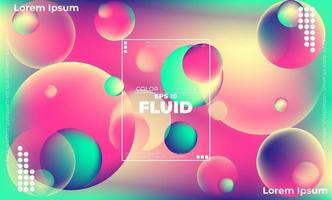 Creative geometric wallpaper. Trendy fluid flow gradient shapes composition. Applicable for gift card,  Poster on wall poster template,  landing page, ui, ux ,coverbook,  baner, social media posted, vector