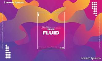 Creative geometric wallpaper. Trendy fluid flow gradient shapes composition. Applicable for gift card,  Poster on wall poster template,  landing page, ui, ux ,coverbook,  baner, social media posted, vector