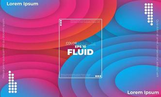 Creative geometric wallpaper. Trendy fluid flow gradient shapes composition. Applicable for gift card,  Poster on wall poster template,  landing page, ui, ux ,coverbook,  baner, social media posted, vector