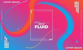 Creative geometric wallpaper. Trendy fluid flow gradient shapes composition. Applicable for gift card,  Poster on wall poster template,  landing page, ui, ux ,coverbook,  baner, social media posted, vector