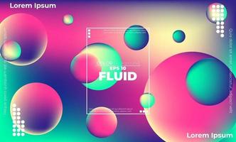 Trendy geometric background. 3d Fluid wave liquid shape. Suitable For Wallpaper, Banner, Background, Card, Book Illustration, landing page, gift, cover, flyer, report, bussiness, social media vector