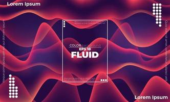 Trendy geometric background. 3d Fluid wave liquid shape. Suitable For Wallpaper, Banner, Background, Card, Book Illustration, landing page, gift, cover, flyer, report, bussiness, social media vector