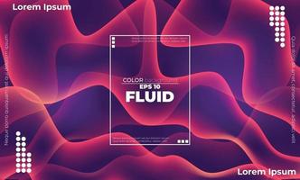 Trendy geometric background. 3d Fluid wave liquid shape. Suitable For Wallpaper, Banner, Background, Card, Book Illustration, landing page, gift, cover, flyer, report, bussiness, social media vector