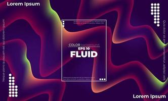 Trendy geometric background. 3d Fluid wave liquid shape. Suitable For Wallpaper, Banner, Background, Card, Book Illustration, landing page, gift, cover, flyer, report, bussiness, social media vector