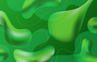 Green Fluid Background vector