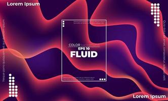 Trendy geometric background. 3d Fluid wave liquid shape. Suitable For Wallpaper, Banner, Background, Card, Book Illustration, landing page, gift, cover, flyer, report, bussiness, social media vector