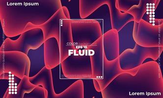 Trendy geometric background. 3d Fluid wave liquid shape. Suitable For Wallpaper, Banner, Background, Card, Book Illustration, landing page, gift, cover, flyer, report, bussiness, social media vector