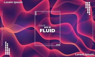 Trendy geometric background. 3d Fluid wave liquid shape. Suitable For Wallpaper, Banner, Background, Card, Book Illustration, landing page, gift, cover, flyer, report, bussiness, social media vector