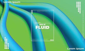 Trendy geometric background. 3d Fluid wave liquid shape. Suitable For Wallpaper, Banner, Background, Card, Book Illustration, landing page, gift, cover, flyer, report, bussiness, social media vector