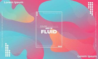 Trendy geometric background. 3d Fluid wave liquid shape. Suitable For Wallpaper, Banner, Background, Card, Book Illustration, landing page, gift, cover, flyer, report, bussiness, social media vector