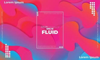 Trendy geometric background. 3d Fluid wave liquid shape. Suitable For Wallpaper, Banner, Background, Card, Book Illustration, landing page, gift, cover, flyer, report, bussiness, social media vector