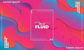 Trendy geometric background. 3d Fluid wave liquid shape. Suitable For Wallpaper, Banner, Background, Card, Book Illustration, landing page, gift, cover, flyer, report, bussiness, social media vector